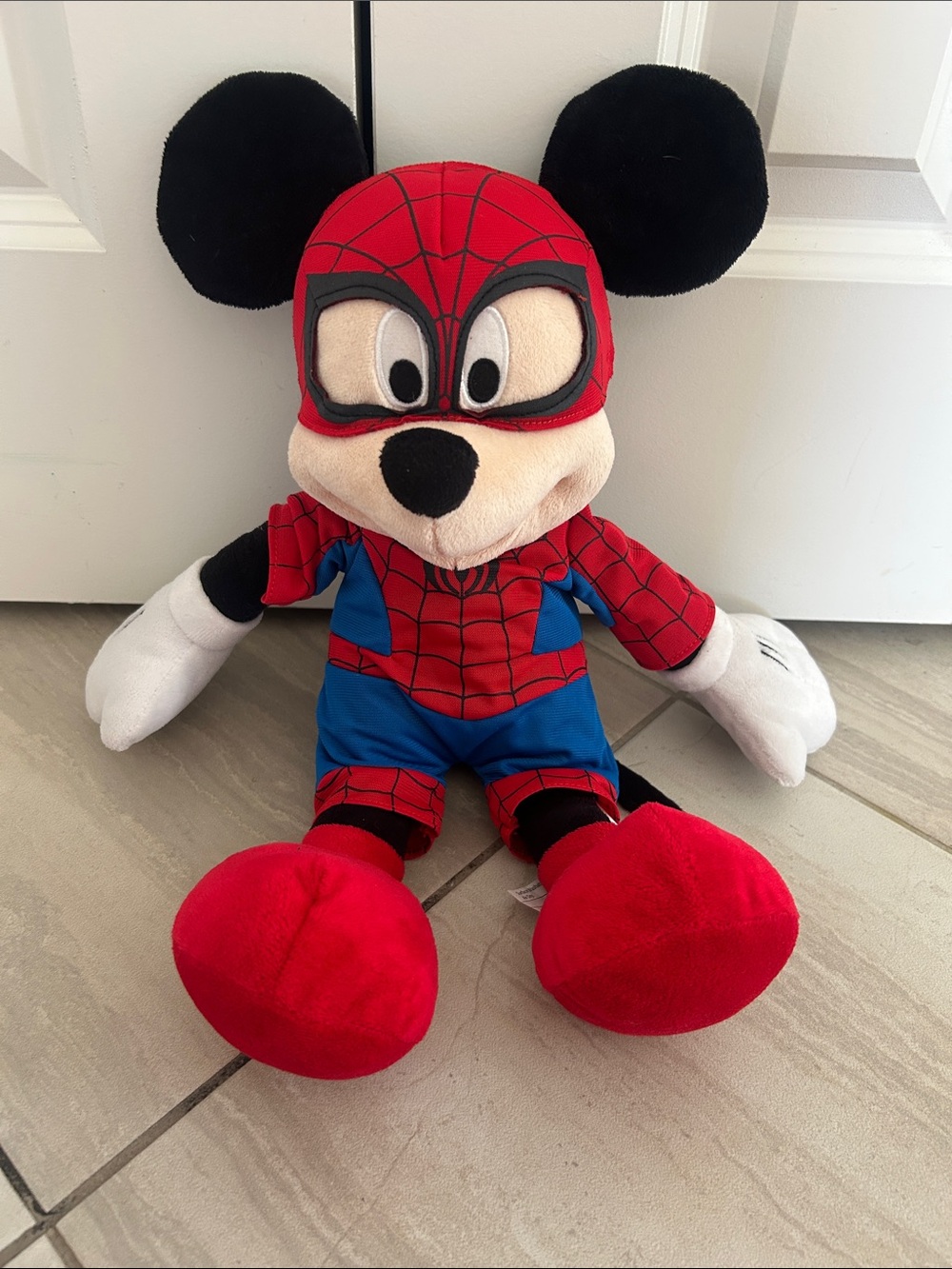 Marvel Spider-Man Mickey Plush - Red, Blue, Black, White